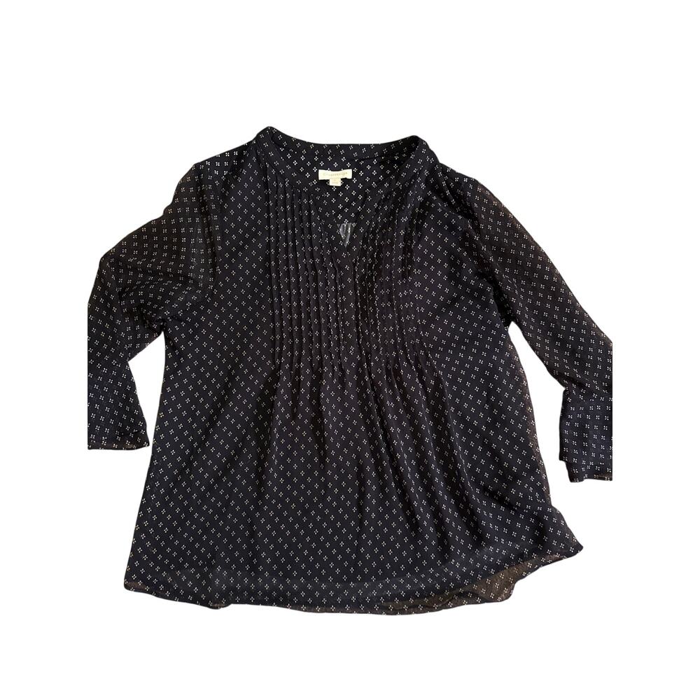 CHARTER CLUB TOP - size LARGE, NAVY BLUE